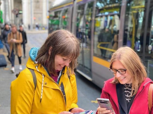 Women in Dublin using the Walkability App to report their walking experiences