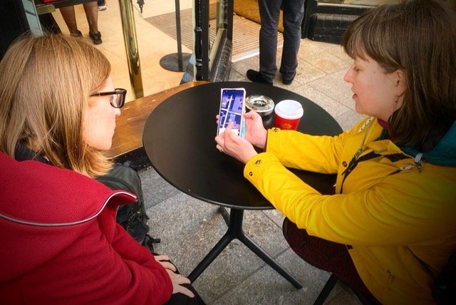 Women in Dublin using the Walkability App to report their walking experiences
