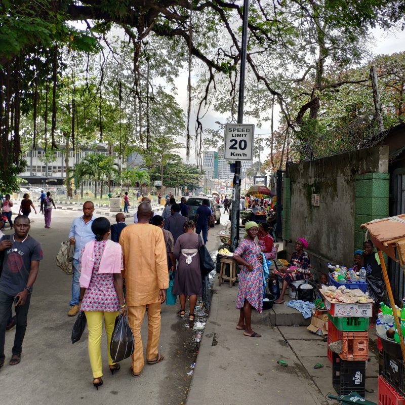 Walking in Lagos, Nigeria